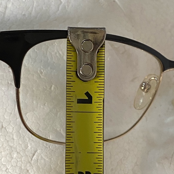 Prada made in Italy eye 👁️ glasses 👓 unisex gray with gold in case & wipe - Picture 9 of 16